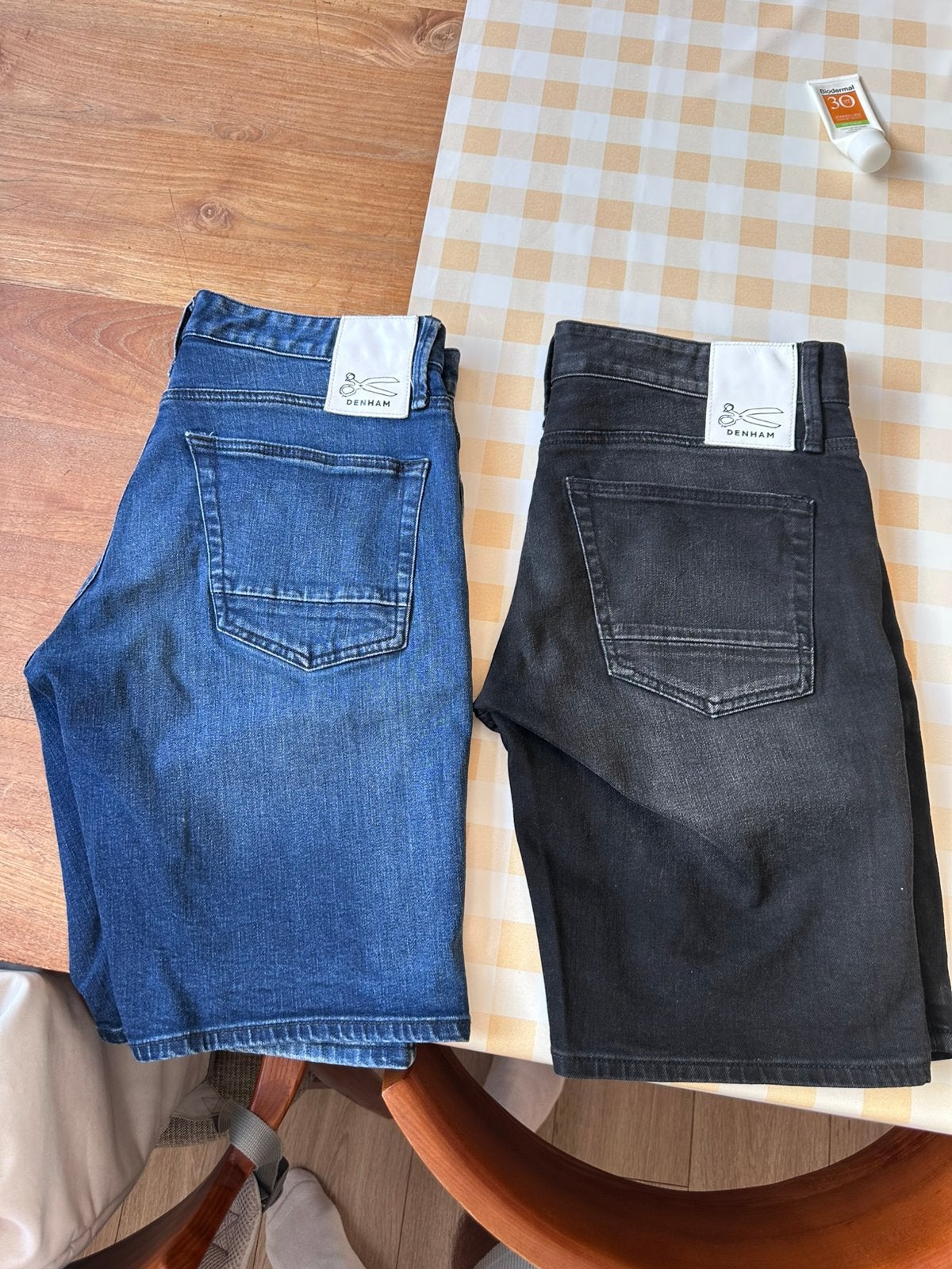 Denham Razor korte broeken maat 32 Nieuw!, Verzenden, Nieuw, Blauw, W32 (confectie 46) of kleiner