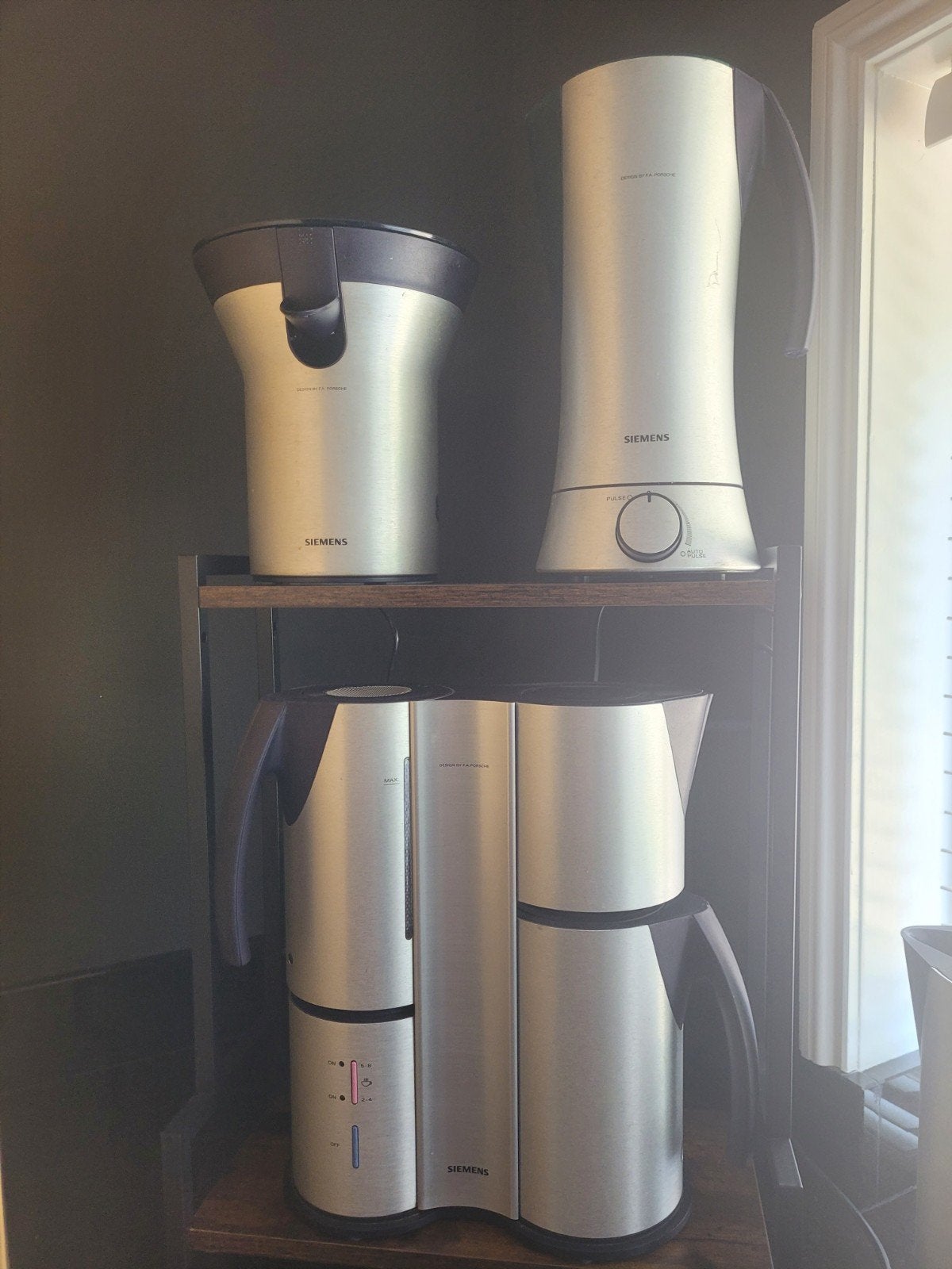 Siemens Porsche Design Keukenapparatuur Set, Ophalen, Gebruikt, 10 kopjes of meer, Gemalen koffie