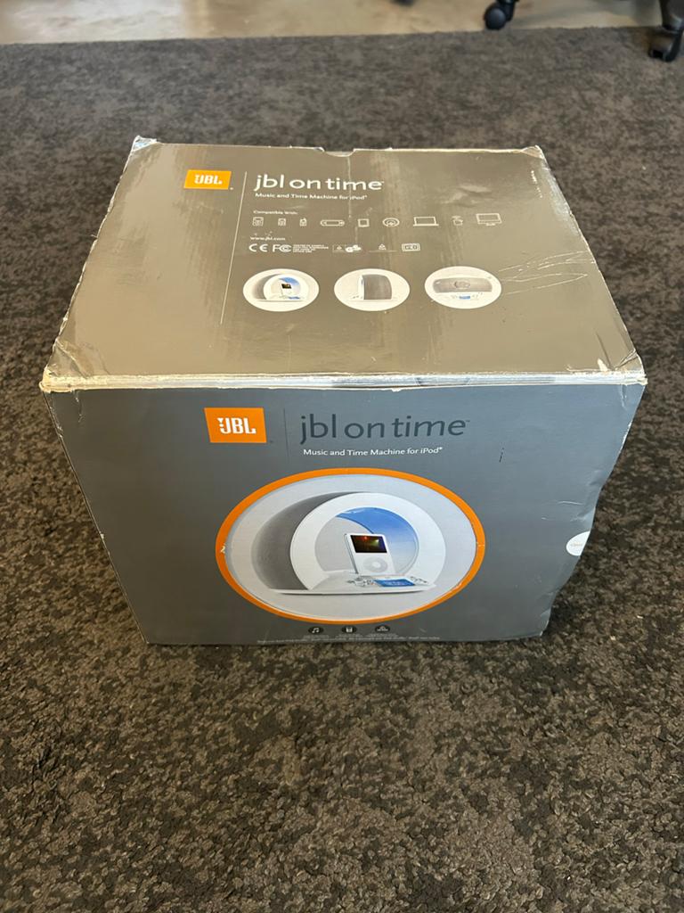 JBL On Time docking station voor iPod (defecte connector), Audio, Tv en Foto, Luidsprekers, Ophalen of Verzenden, Zo goed als nieuw