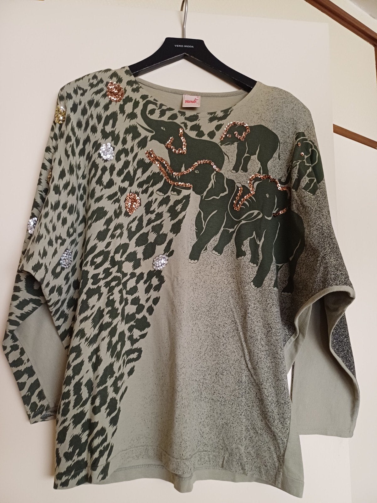 Mondi shirt - olifanten - maat 42, Mondi, Verzenden, Maat 42/44 (L), Zo goed als nieuw