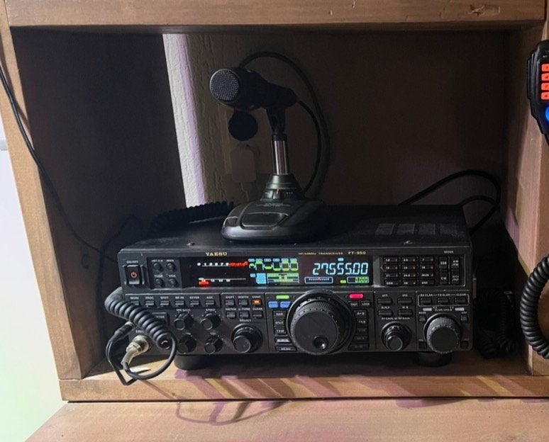Yaesu ft950 met yaesu MD-100 desk microfoon, Ophalen of Verzenden, Zo goed als nieuw, Zender en Ontvanger