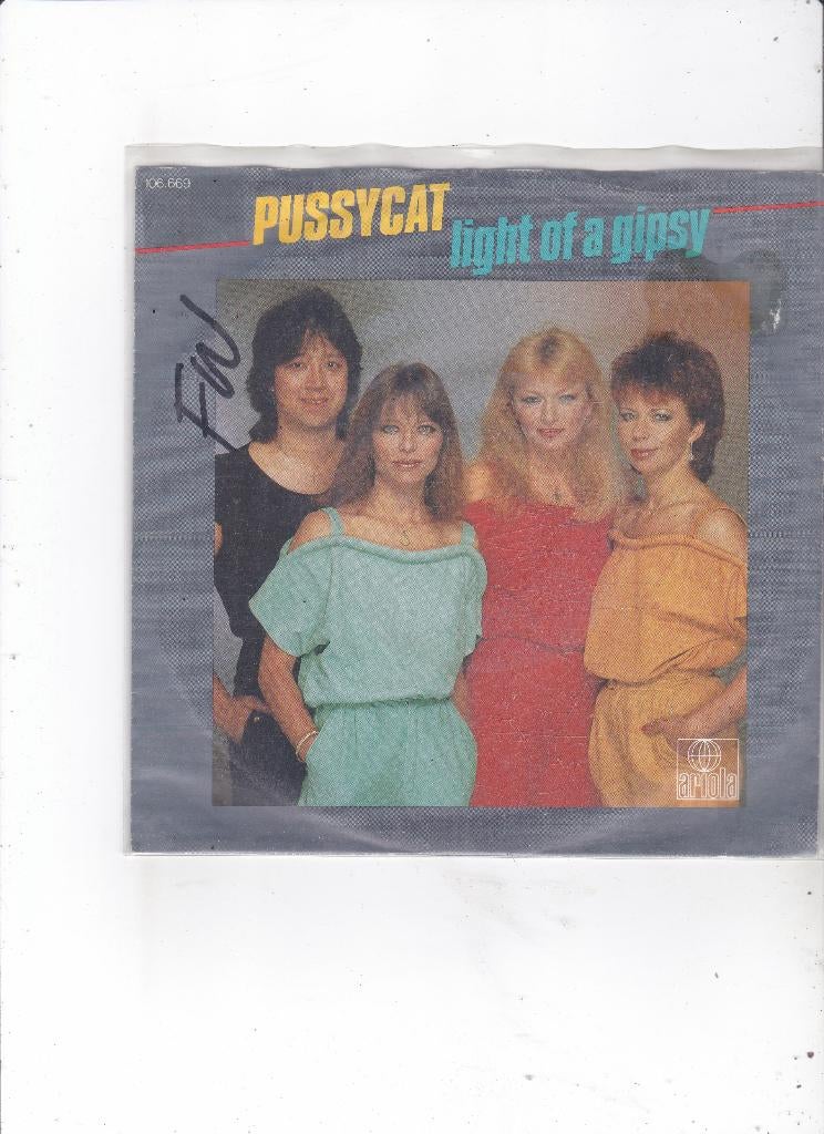 7" Single Pussycat - Light of a gipsy, Ophalen of Verzenden, Gebruikt