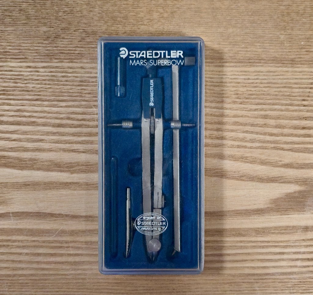 Staedtler Mars Superbow 553 01 SKN tekenpasserset, Ophalen of Verzenden, Zo goed als nieuw, Overige typen