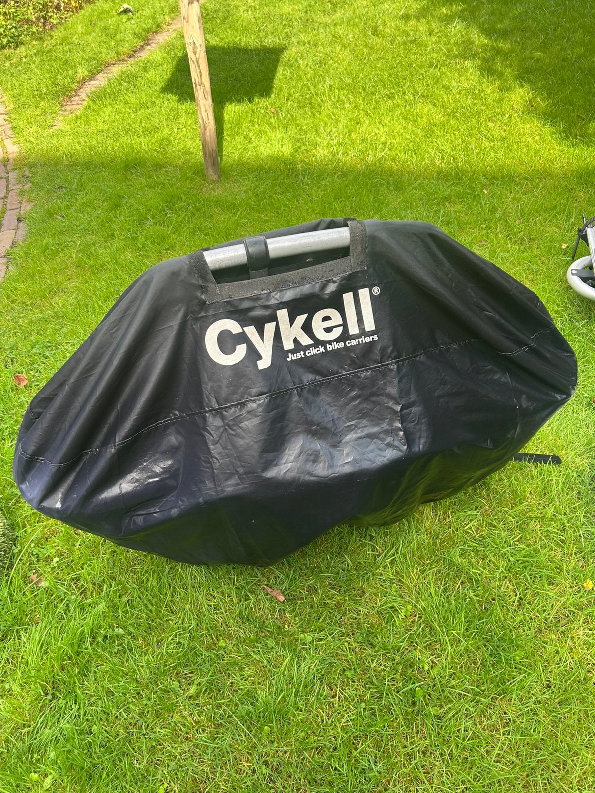 Cykell Yakima Just clic fietsendrager met oprijgoot en hoes, Ophalen, Zo goed als nieuw