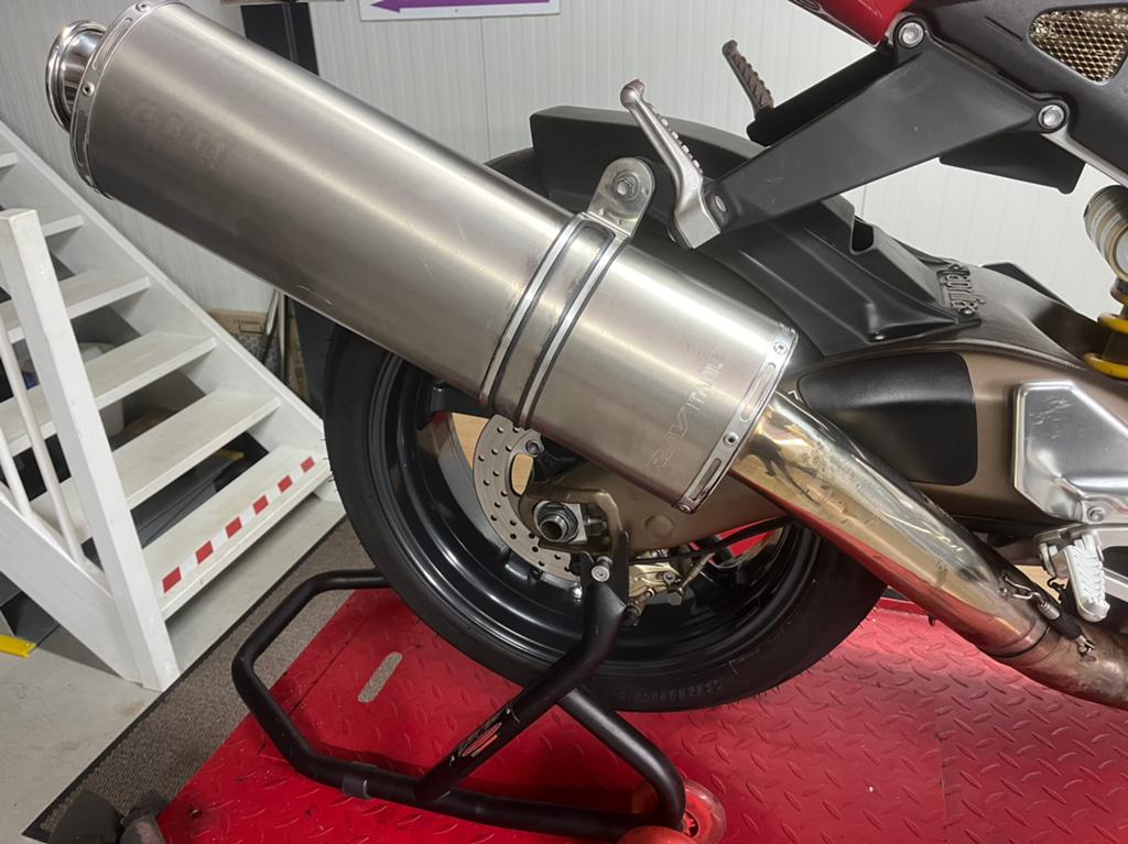 Aprilia Racing RSV Titanium EVO uitlaat demper, Motoren, Ophalen of Verzenden, Gebruikt