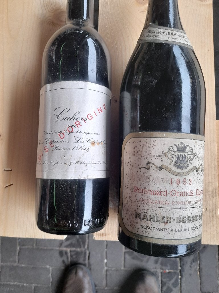 Vintage wijn oud, Verzenden, Zo goed als nieuw, Vol, Overige typen