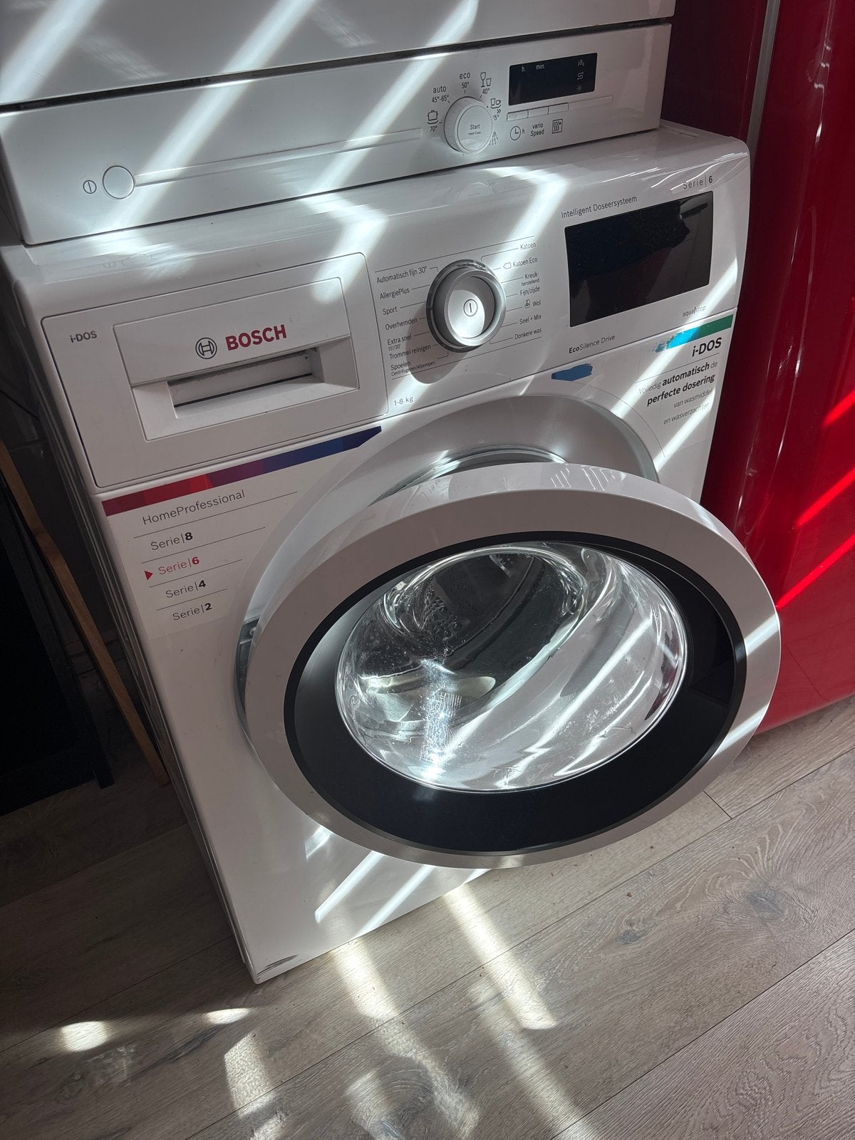 Bosch Serie 6 WAT28650NL Wasmachine - i-DOS, 8kg, 1400tpm, Witgoed en Apparatuur, Wasmachines, 1200 tot 1600 toeren, Gebruikt