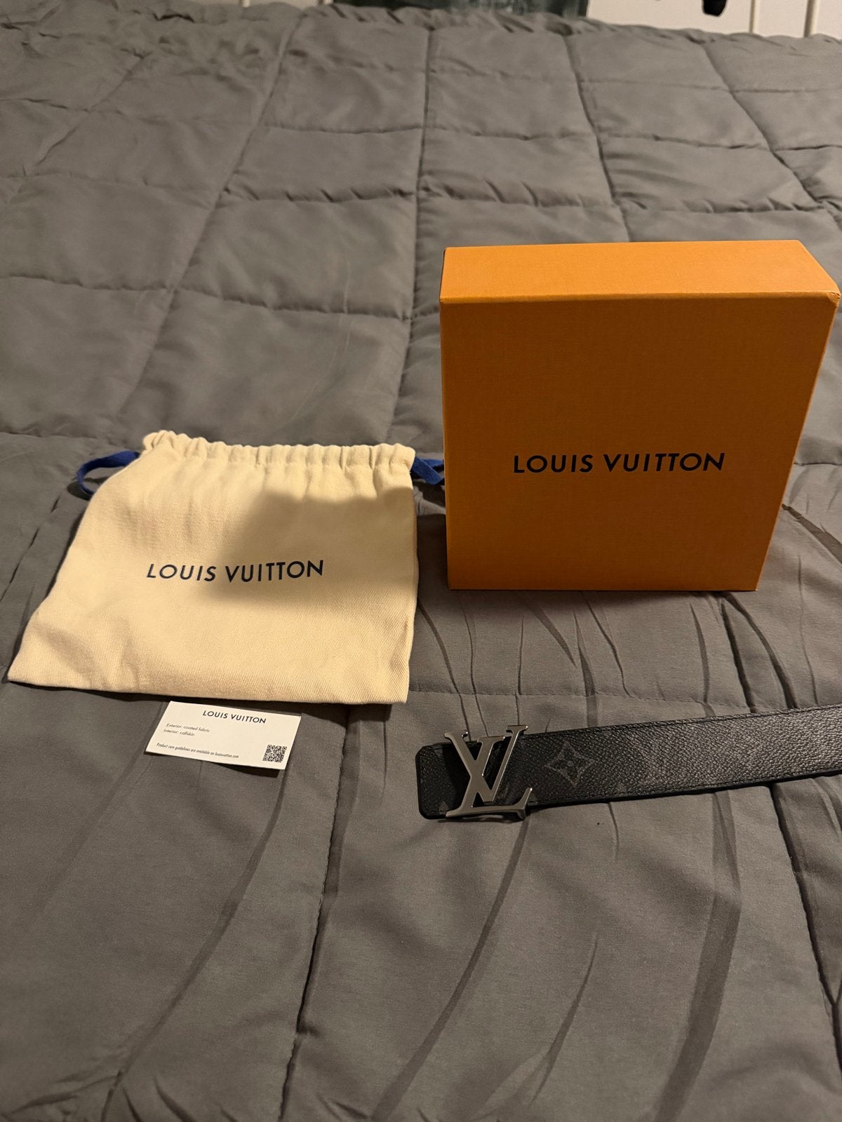 Louis Vuitton Riem - Zwart Monogram - Maat 85/34, 95 tot 105 cm, Ophalen of Verzenden, Zo goed als nieuw, Riem of Ceintuur