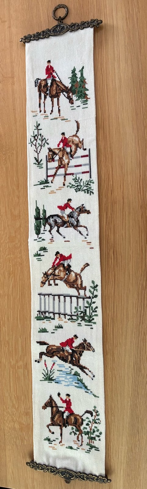 Schellekoord geborduurd met paarden, Ophalen, Zo goed als nieuw, Overige typen
