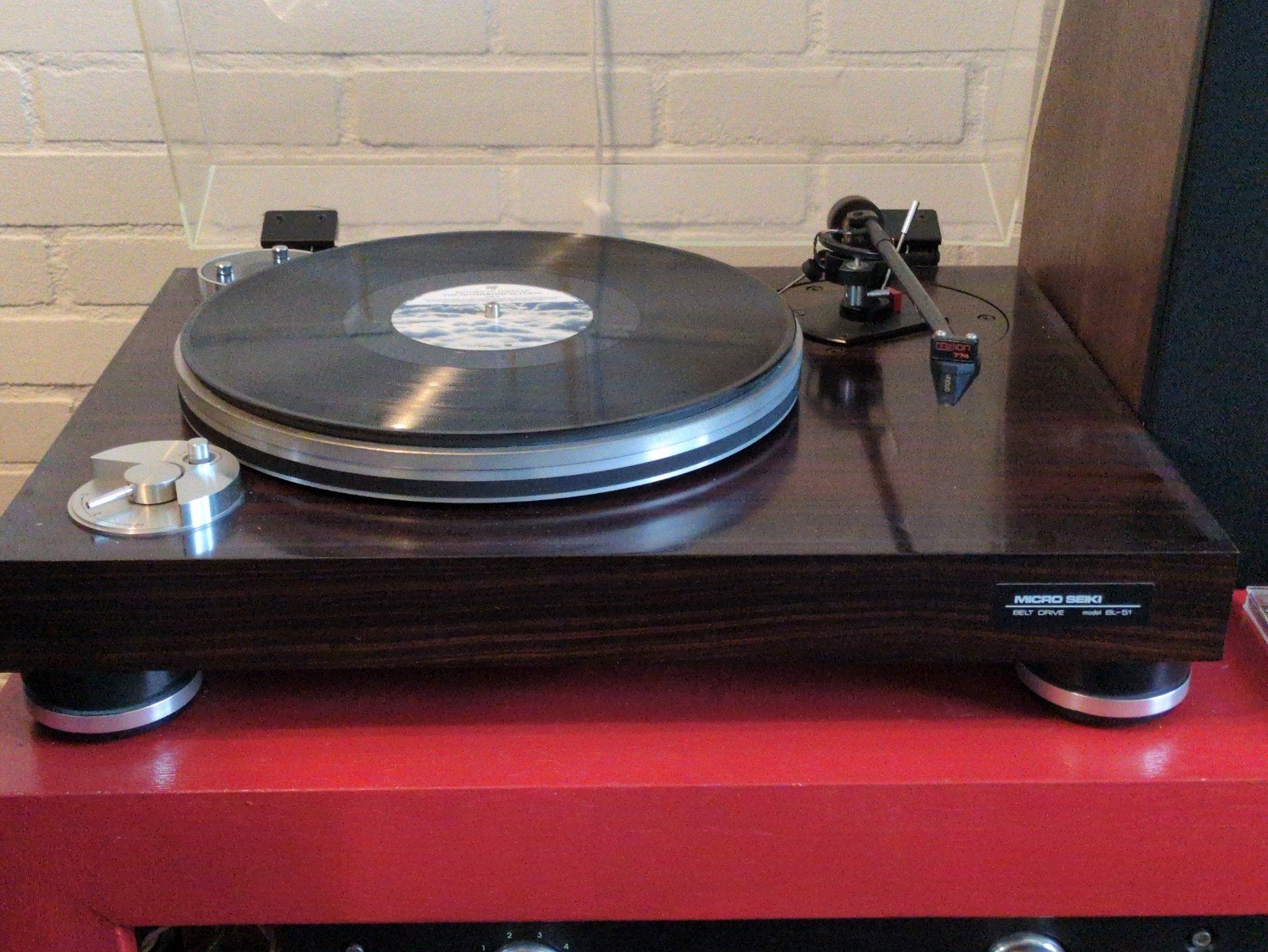 Micro Seiki BL51 met Ortofon black, Ophalen, Refurbished, Platenspeler, Overige merken