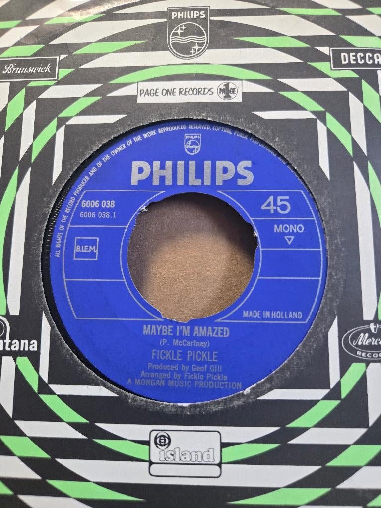 Fickle pickle - Maybe I'm amazed, 7 inch, Single, Ophalen of Verzenden, Zo goed als nieuw