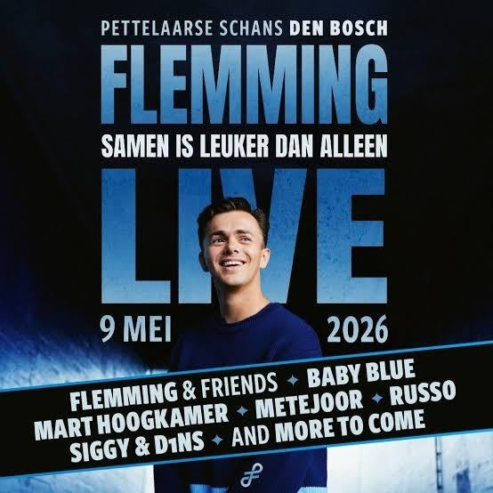 2 kaartjes Flemming, samen is leuker dan alleen. 9 mei, Tickets en Kaartjes, Evenementen en Festivals, Twee personen