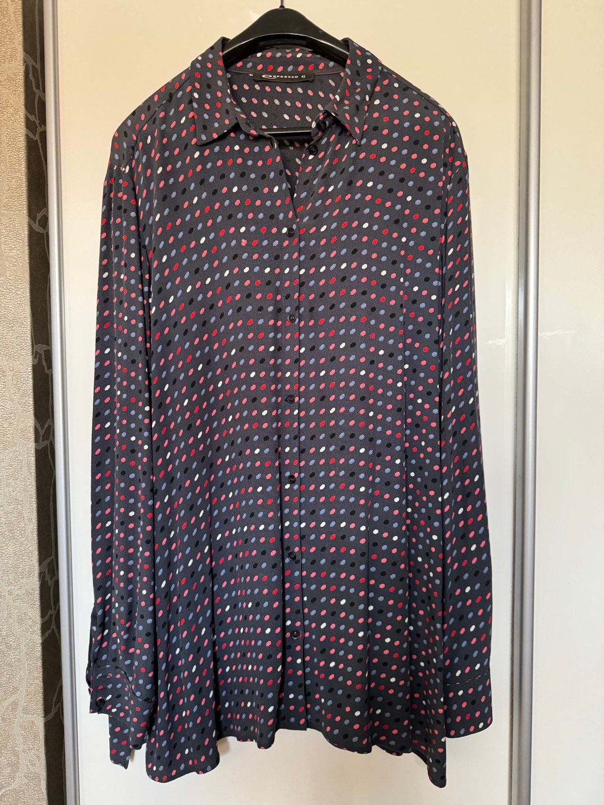 Expresso blouse met stippenprint, maat 42, Ophalen of Verzenden, Gedragen, Maat 42/44 (L), Meerkleurig