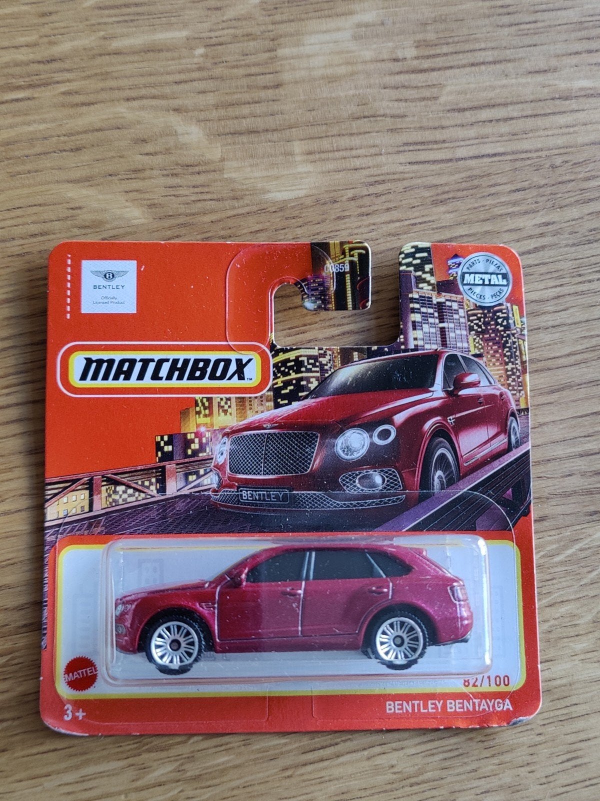 Matchbox Bentley Bentayga ROOD, Ophalen of Verzenden, Auto