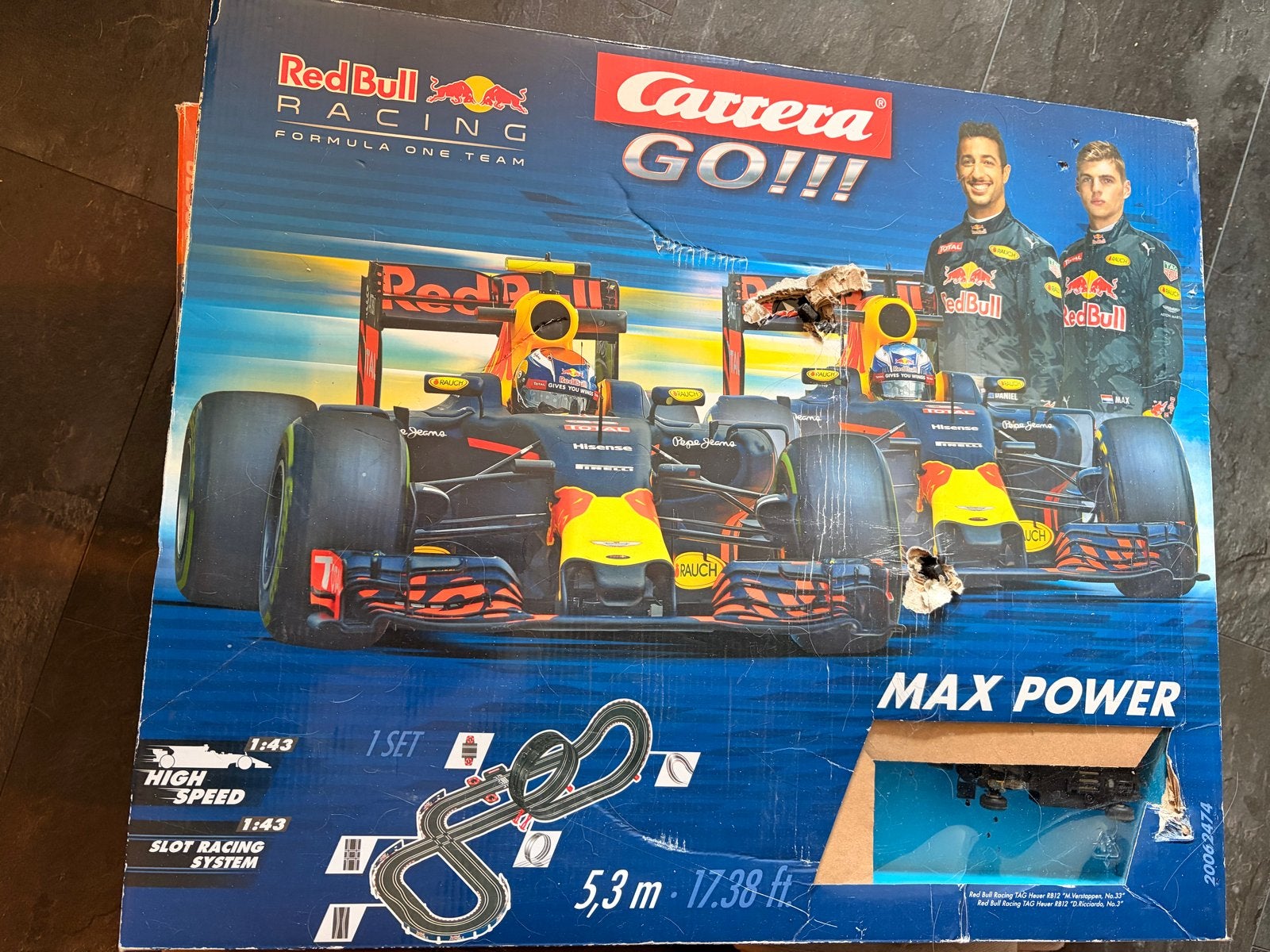 Carrera GO!!! Red Bull Racing racebaan - Max Power, Kinderen en Baby's, Carrera, Ophalen of Verzenden, Elektrisch, Racebaan