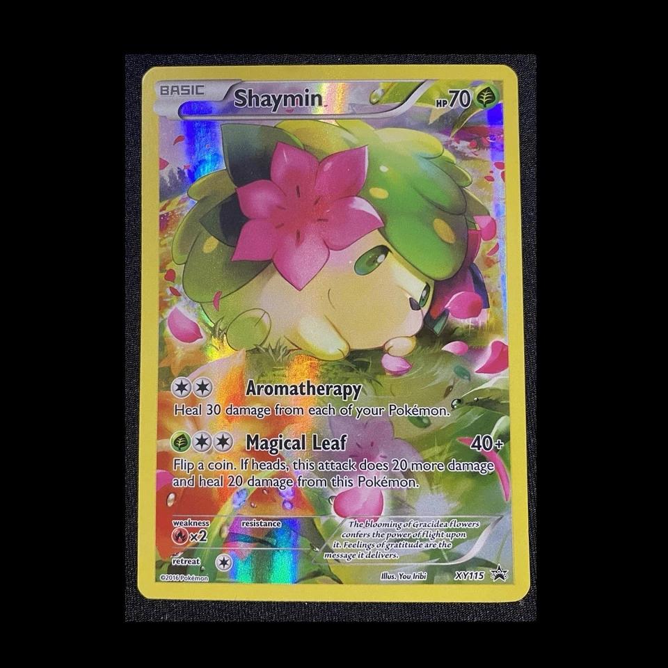 Shaymin xy115  black star promo pokémon, mythical collection, Ophalen of Verzenden, Zo goed als nieuw, Losse kaart, Foil