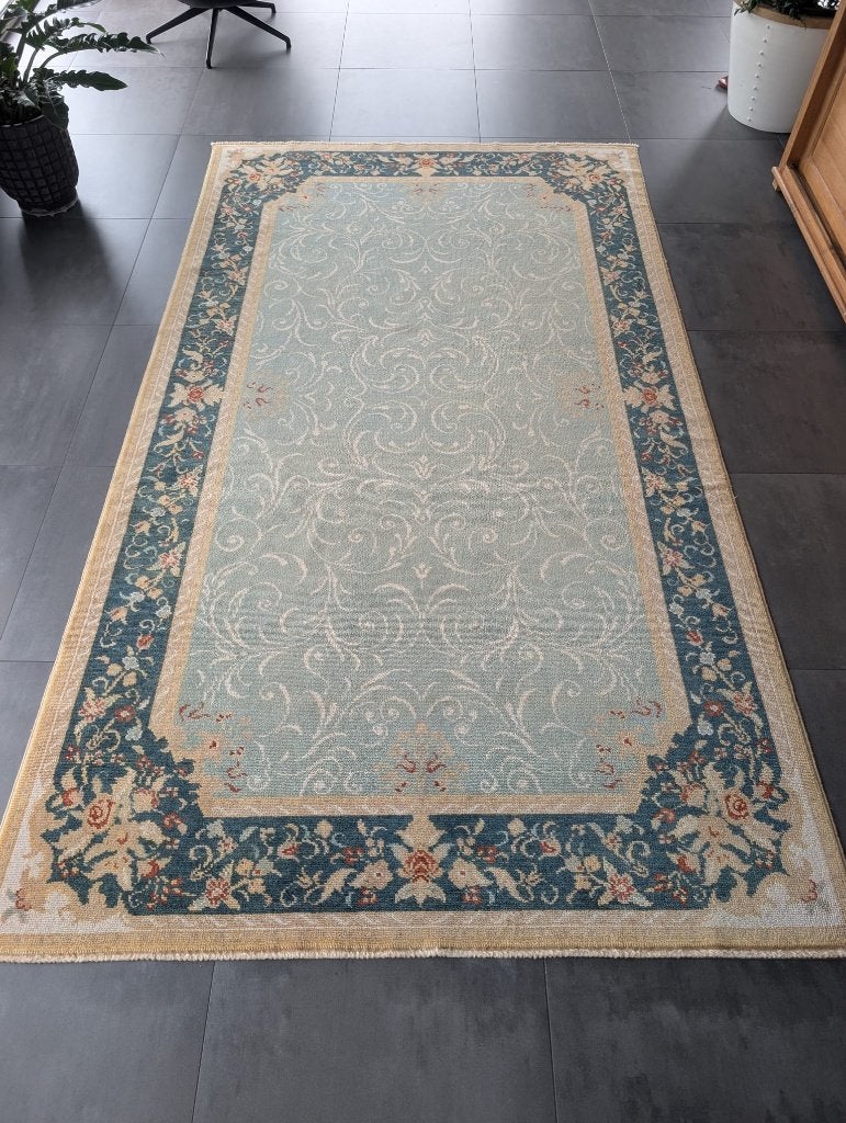 Turks tapijt handgeknoopt uit Kayseri - Bunyan, Ophalen, Geel, 150 tot 200 cm, 200 cm of meer