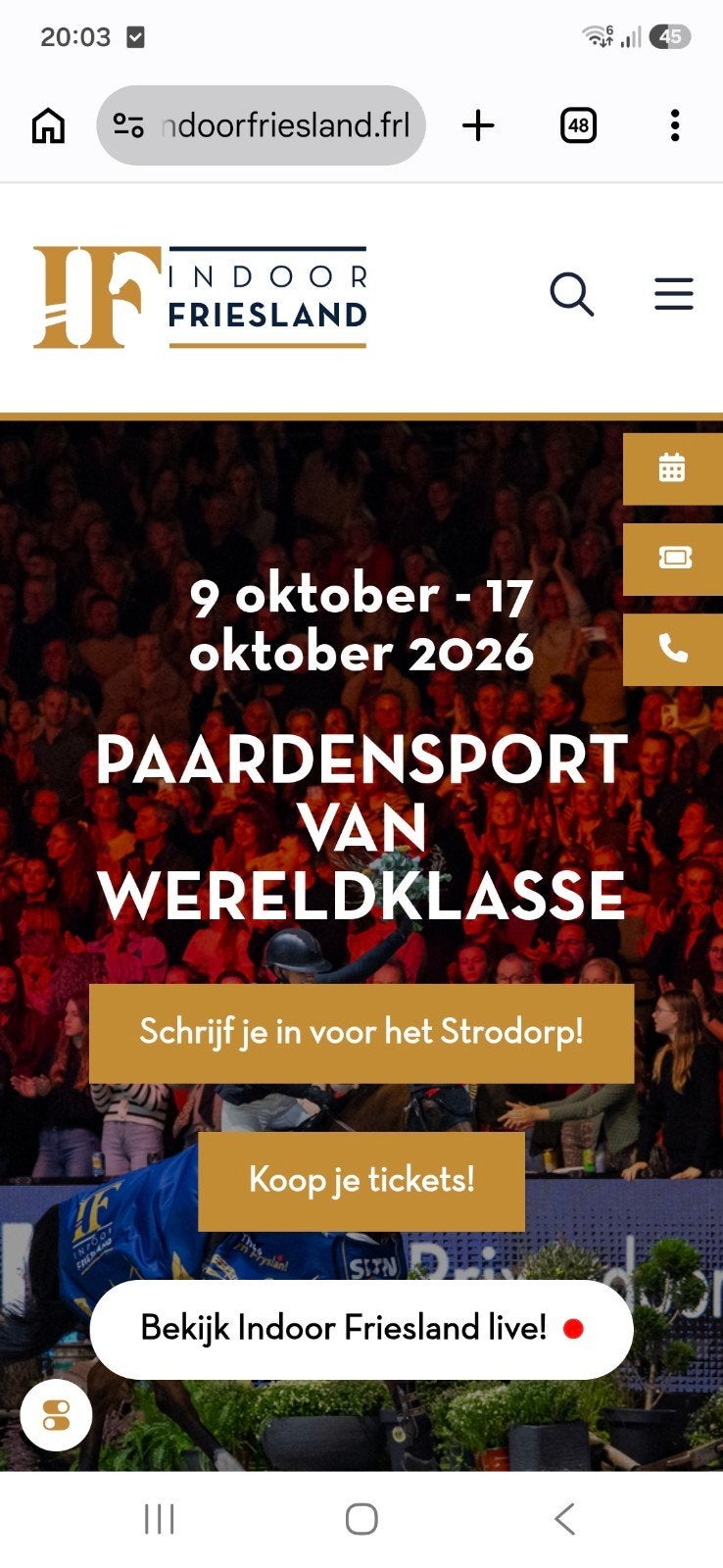 gezocht 1 kaartje indoor friesland 14 oktober, Tickets en Kaartjes, Eén persoon