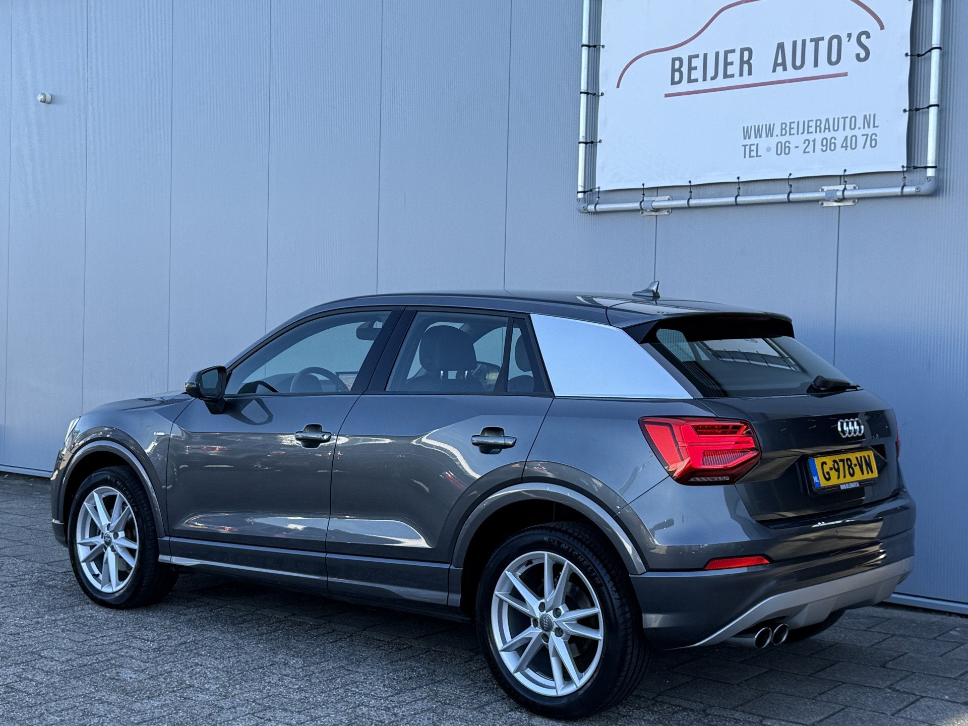 Audi Q2 1.4 TFSI CoD Design Pro Line Plus Automaat S-Line, Gebruikt, 4 cilinders, 150 pk, Leder en Stof