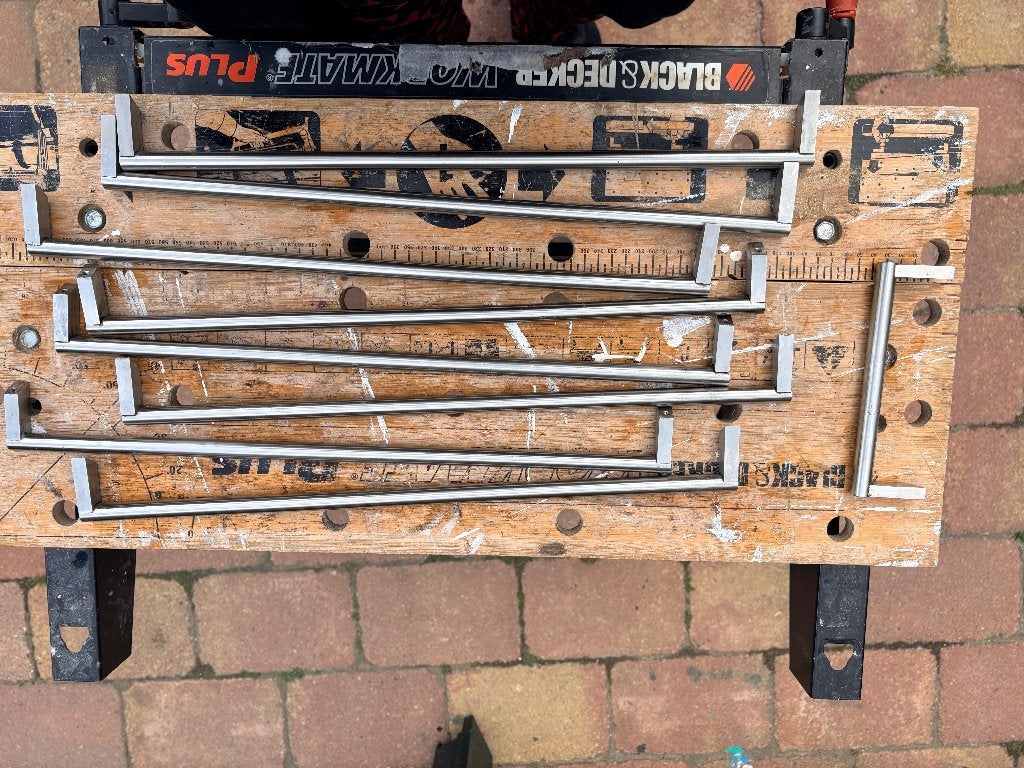RVS  keuken handgrepen, Huis en Inrichting, Keuken | Keukenelementen, Ophalen, Minder dan 50 cm, Gebruikt, Overige kleuren