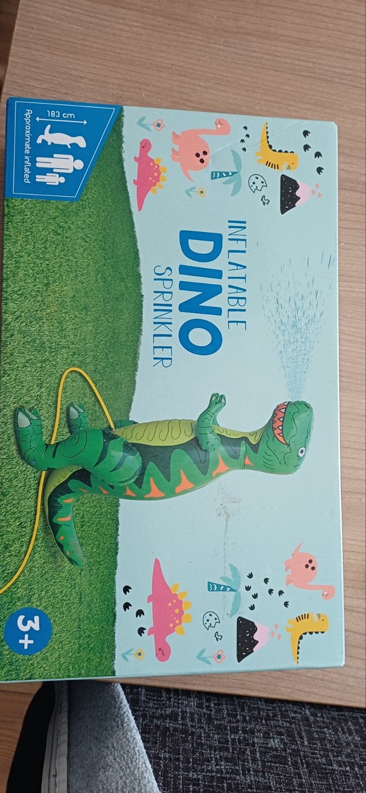 Opblaasbare Dino Sprinkler - 183 cm lang, Ophalen, Nieuw