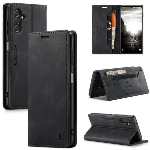 Luxe Wallet Case + Screenprotector voor Galaxy A34 5G _Zwart, Telecommunicatie, Mobiele telefoons | Hoesjes en Frontjes | Blackberry