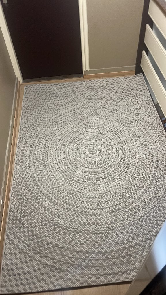 Vloerkleed geweven Marokko grijs wabi beige, 100 tot 150 cm, Grijs, 200 cm of meer, Ophalen of Verzenden