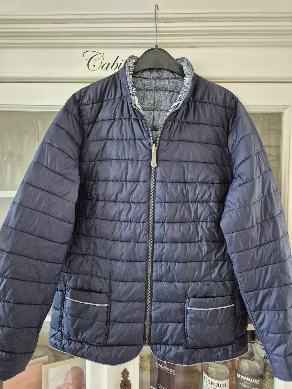 Barbara Lebek Donkerblauw Jasje maat 40, Maat 38/40 (M), Blauw, Ophalen of Verzenden, Zo goed als nieuw