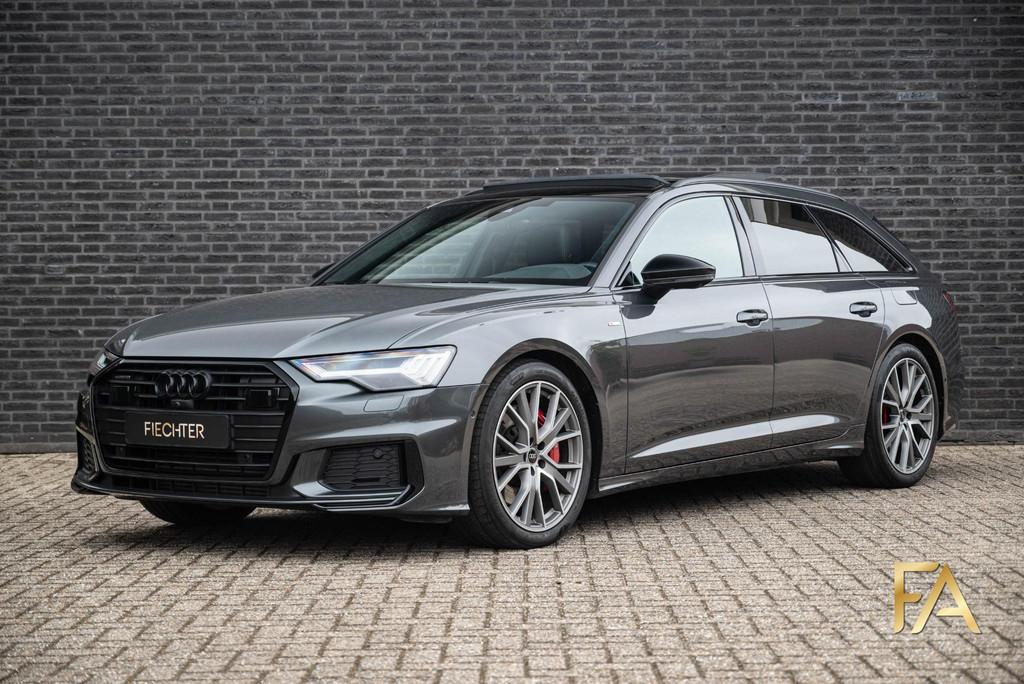 Audi A6 Avant 55 TFSIe S edition Competition, Auto's, Gebruikt, 4 cilinders, Leder en Stof, 14 km/l