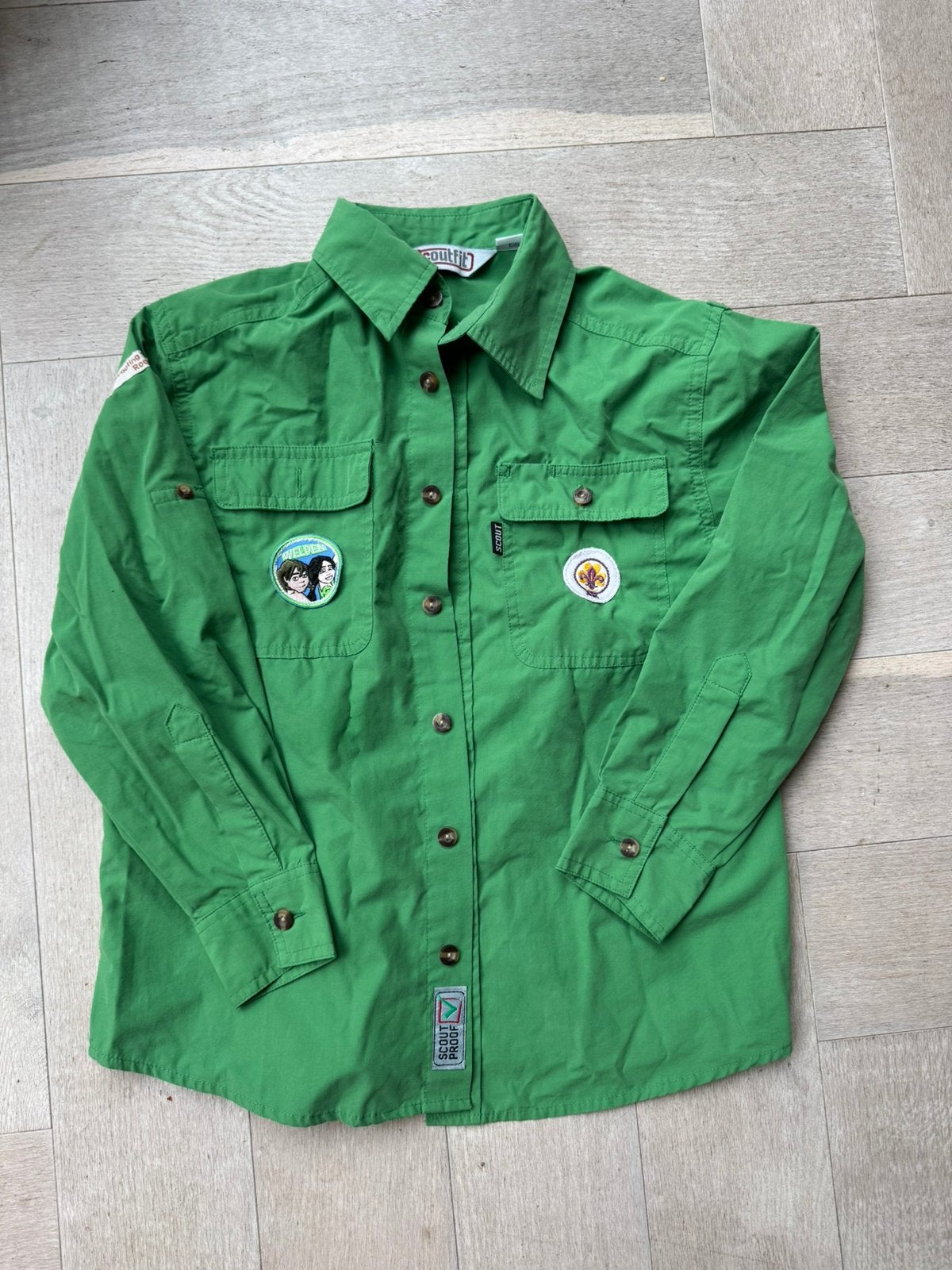 Scouting blouse welpen maat 140, Verzamelen, Scouting, Ophalen of Verzenden, Zo goed als nieuw, Kleding
