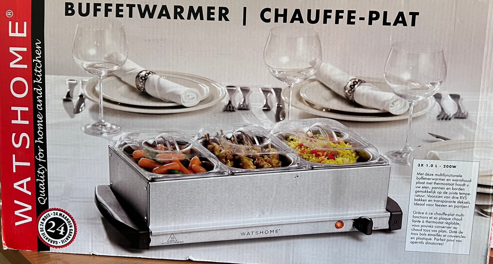 Buffetwarmer, Huis en Inrichting, Keuken | Keukenbenodigdheden, Zilver, Ophalen of Verzenden, Overige merken, Overige typen