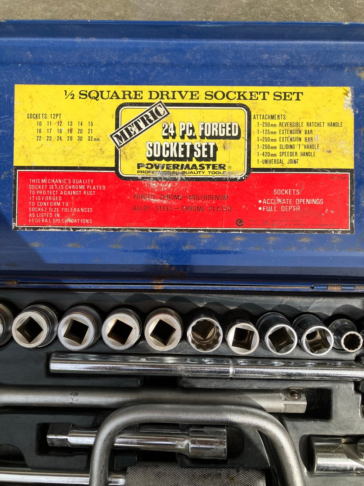 Steeksleutelsets en zaagblad - Powermaster & DeWalt, Ophalen of Verzenden, Gebruikt, Gereedschapsset, Overige merken