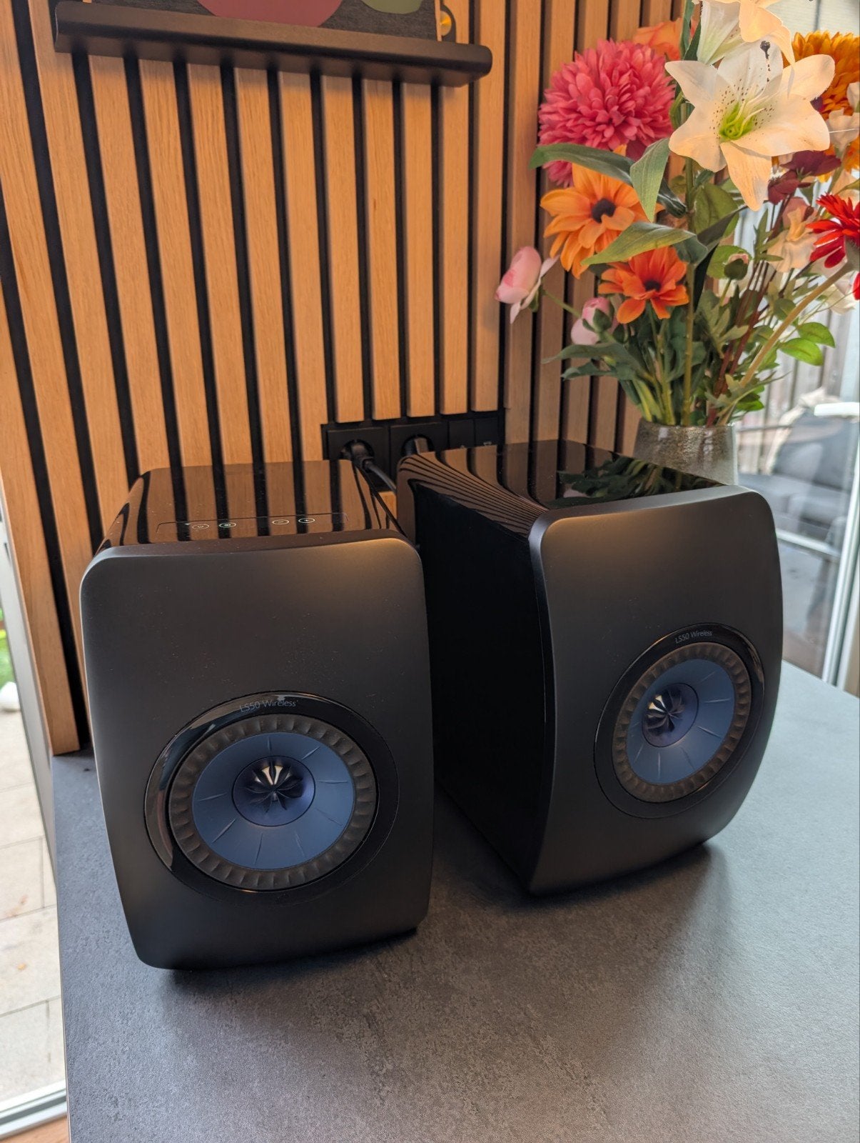 KEF LS50 Wireless - Hoogglans Zwart, Audio, Tv en Foto, Luidsprekers, Stereo speakers, Inclusief kabels, Zo goed als nieuw, Ophalen