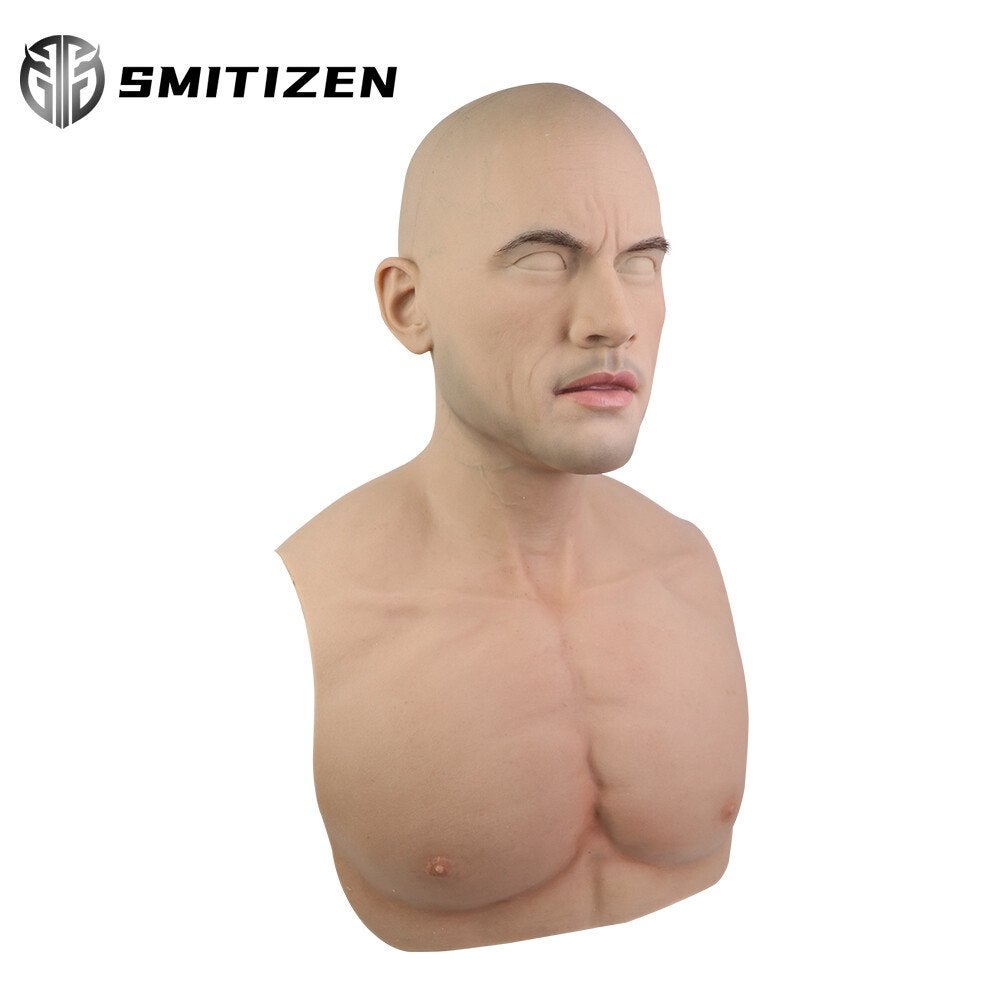 Smitizen Realistische Siliconen Mannen Masker - Nieuw, Ophalen of Verzenden, Nieuw, Toneelattributen of Onderdelen