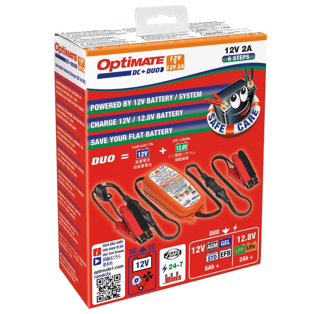 Optimate DC-DUO Off-grid acculader, Gebruikt