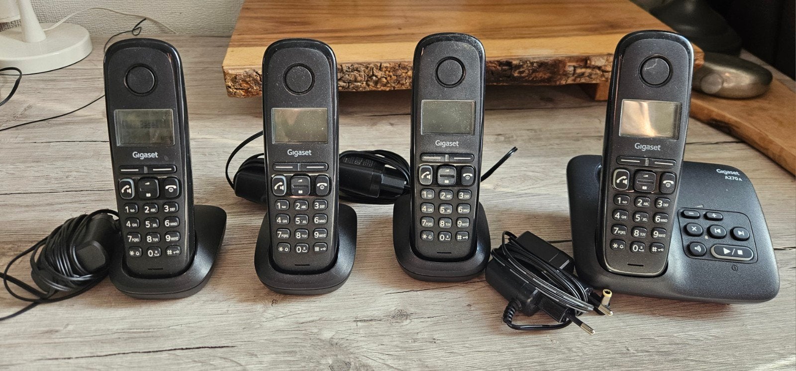 Gigaset A270A draadloze telefons (4 stuks)  met basisstation, Ophalen of Verzenden, Gebruikt, 4 handsets of meer