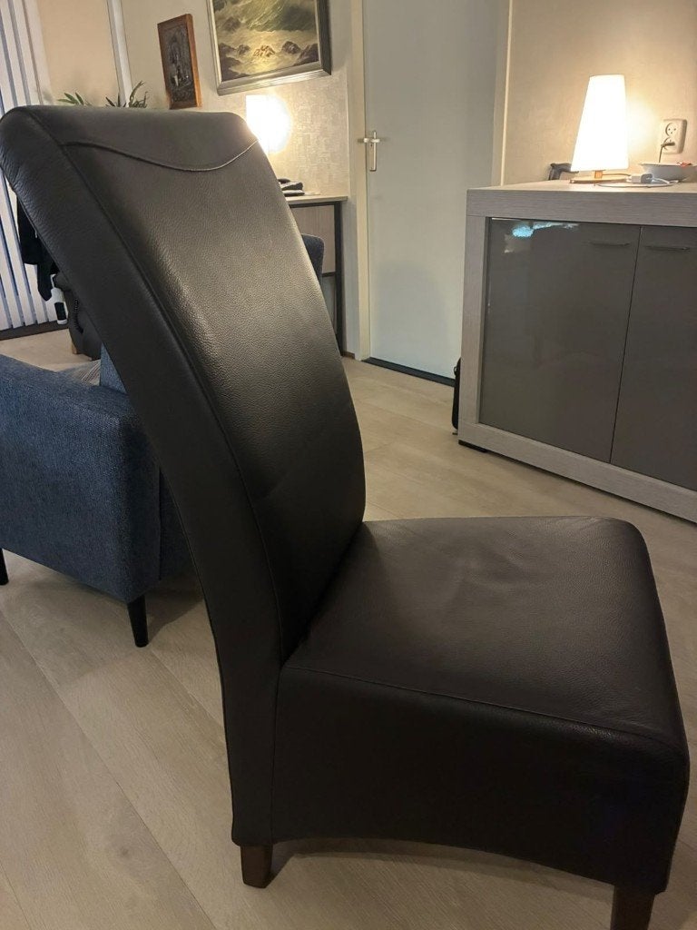 Eettafelstoelen, Huis en Inrichting, Stoelen, Ophalen, Gebruikt, Twee, Bruin