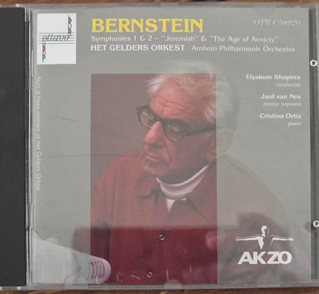 Bernstein: Symfonieën 1 & 2 - Het Gelders Orkest CD, Ophalen of Verzenden, Modernisme tot heden, Gebruikt, Orkest of Ballet
