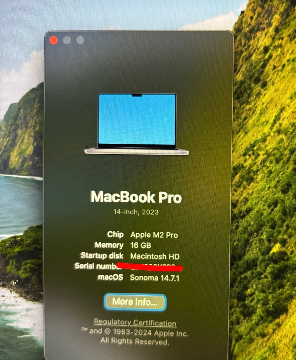 Foto 6 van MacBook Pro 14 inch (2023) - 1TB SSD, 16GB RAM