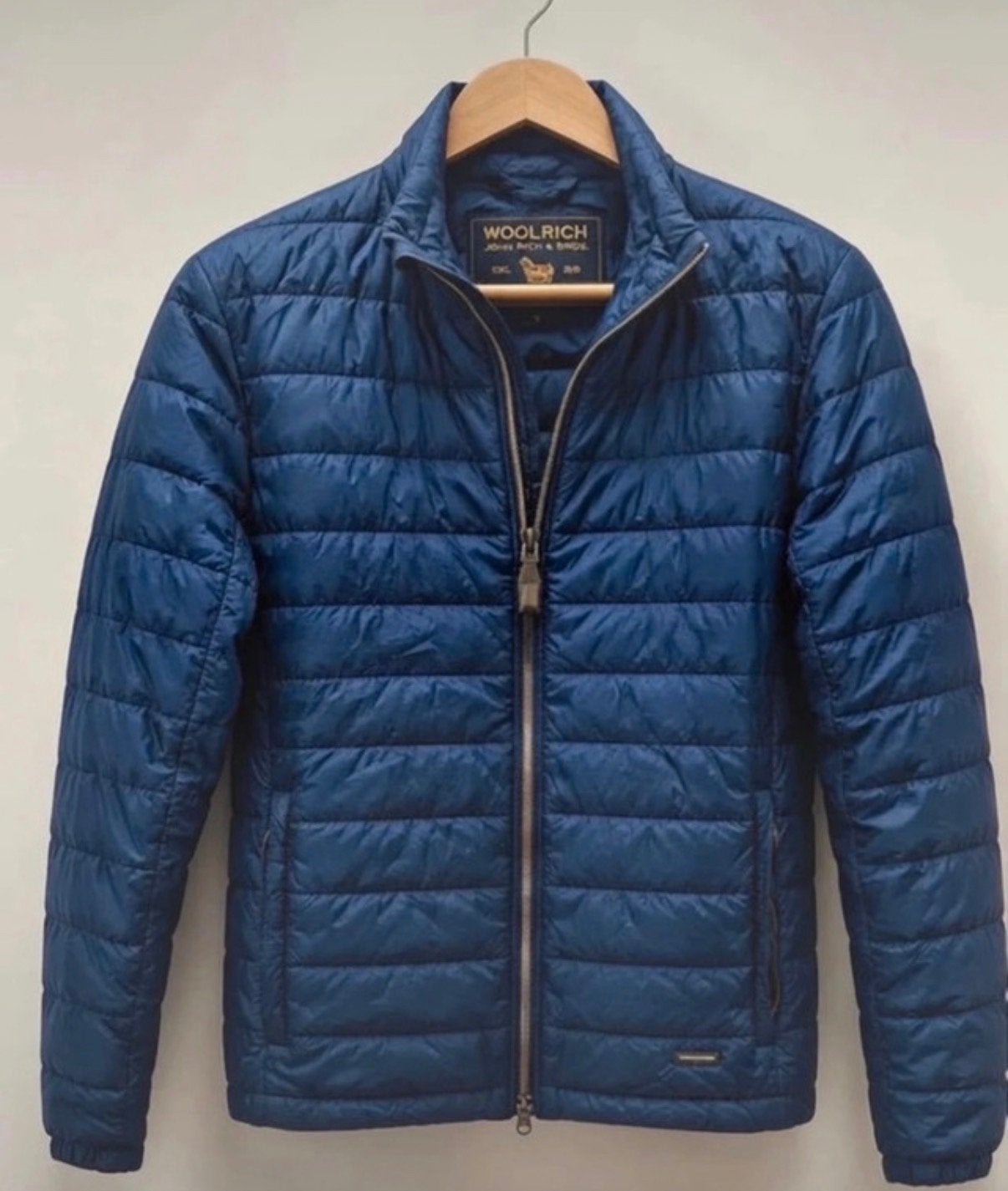Woolrich gewatteerde jas blauw maat XS #J2, Ophalen of Verzenden, Zo goed als nieuw, Maat 34 (XS) of kleiner, Blauw