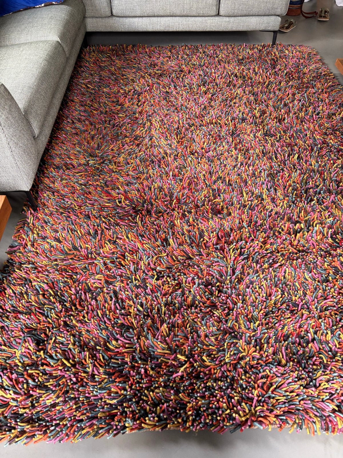 Brinker Angora Multi wollen vloerkleed 200 x 300 cm, Ophalen, Hoogpolig, Zo goed als nieuw, 200 cm of meer