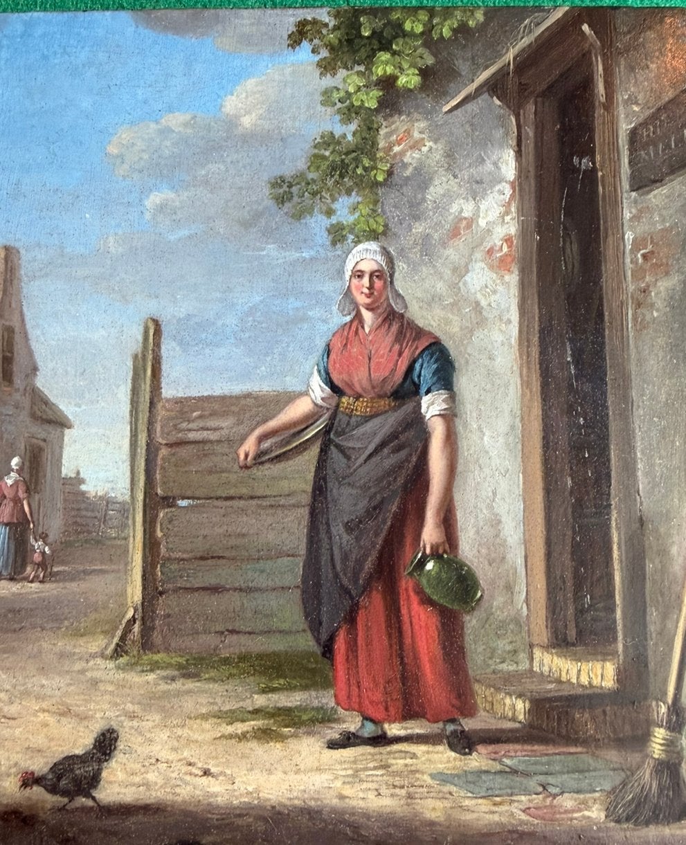 Schilderijtje op paneel, Ophalen of Verzenden
