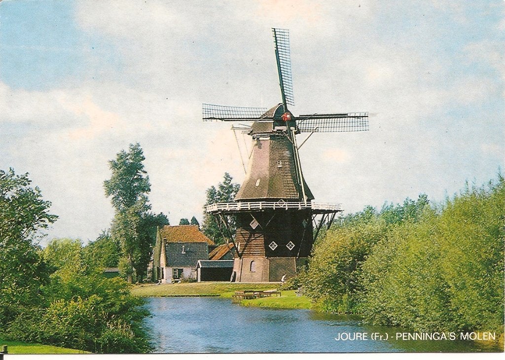 Ansichtkaart Joure - Penninga's Molen (Ongelopen), Verzamelen, Ansichtkaarten | Nederland, Ophalen of Verzenden, 1980 tot heden