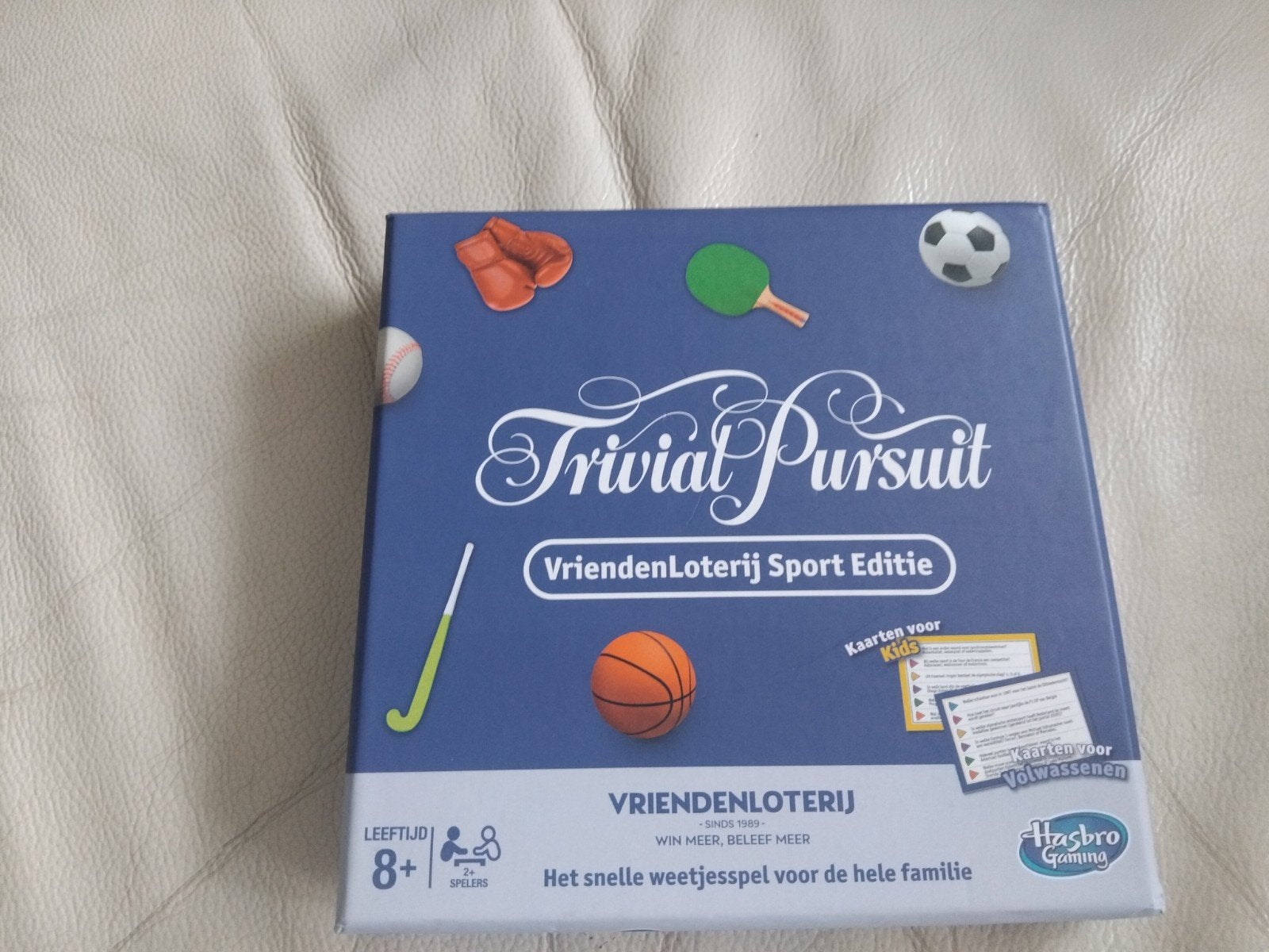 Trivial Pursuit VriendenLoterij Sport Editie, Vijf spelers of meer, Ophalen of Verzenden, Zo goed als nieuw, Hasbro Gaming