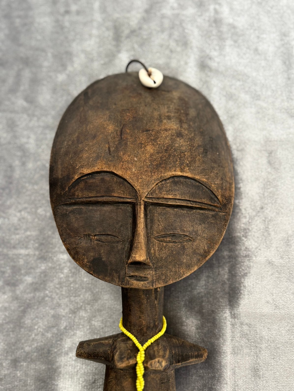 Vintage houten Ashanti Akuaba Vruchtbaarheidspop Ashanti, Ophalen of Verzenden