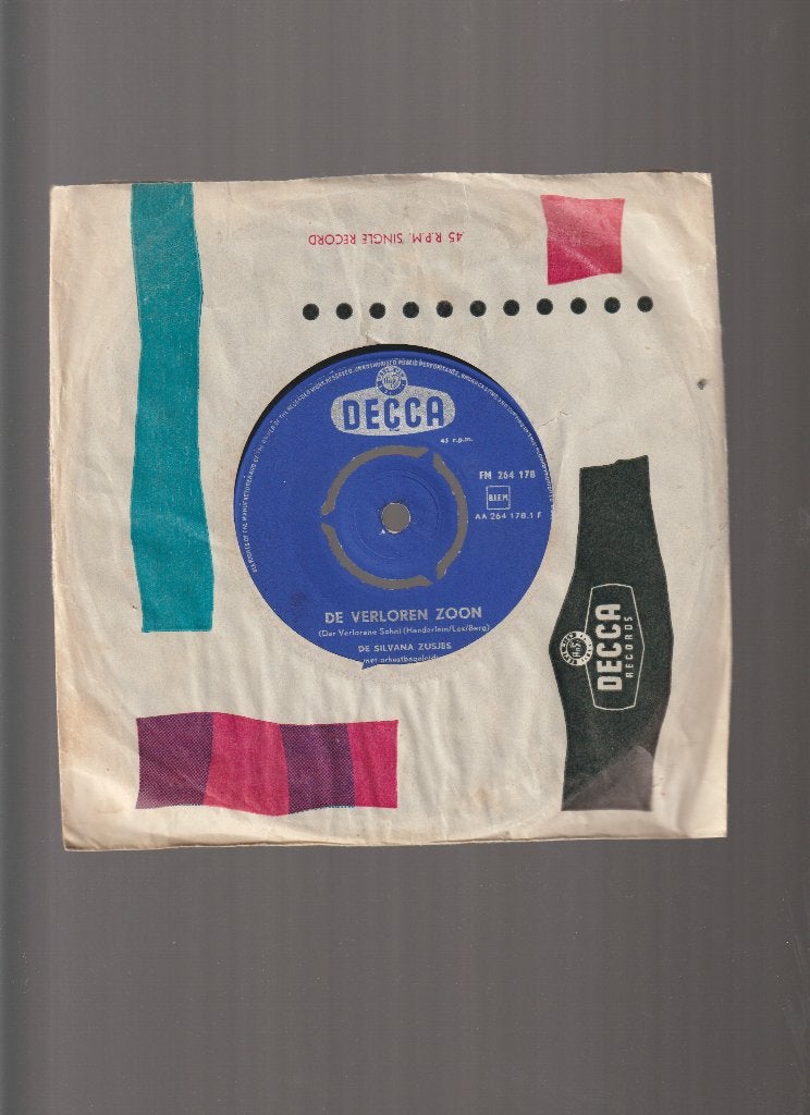 DE SILVANA ZUSJES  --  DE  VERLOREN  ZOON  //  VERTALING, Cd's en Dvd's, Vinyl Singles, Verzenden, Originele persing, 7 inch, Zo goed als nieuw