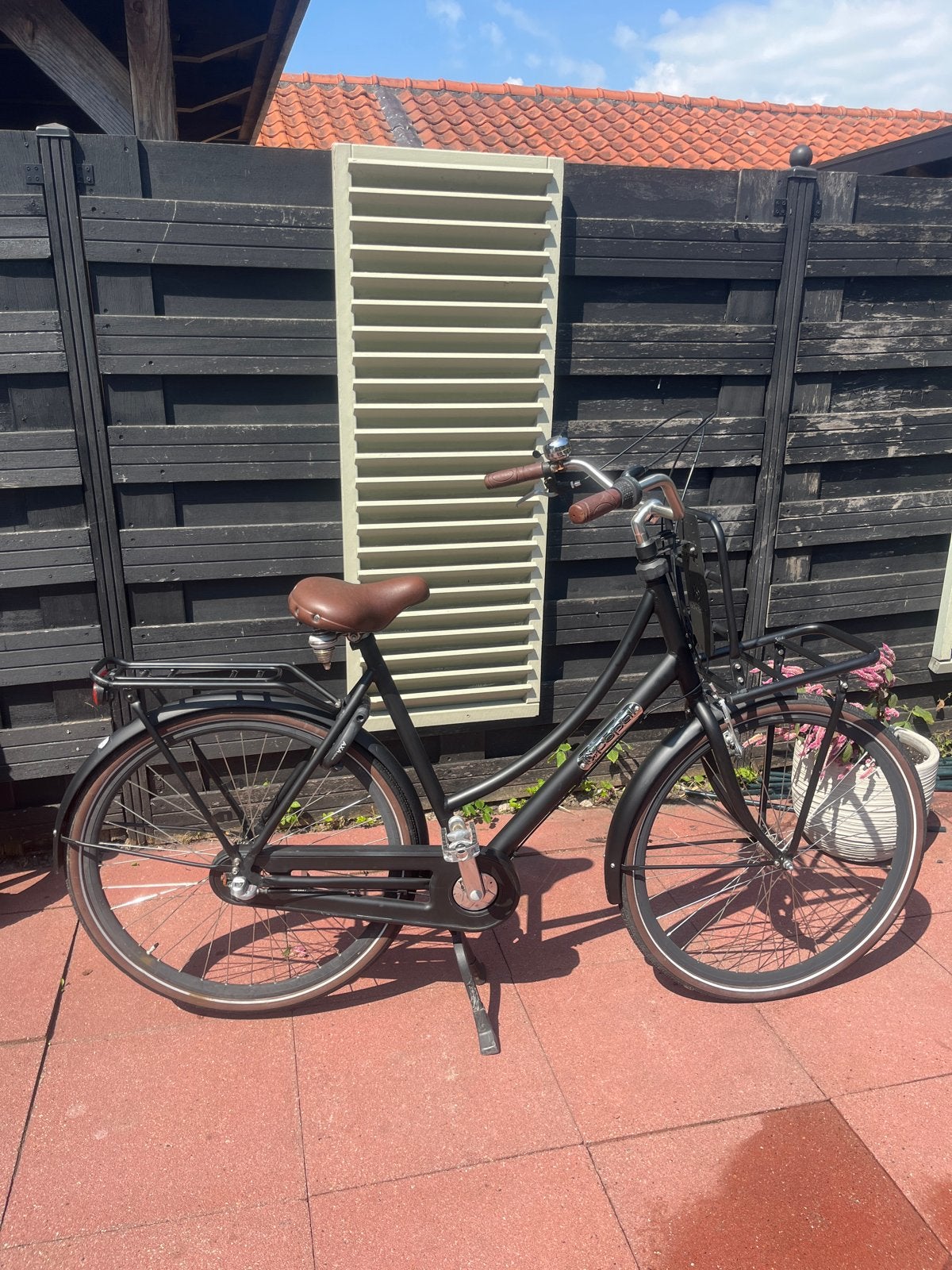 Popal Daily Dutch Basic Damesfiets - Zwart, Terugtraprem, Ophalen, Overige merken, 53 tot 56 cm