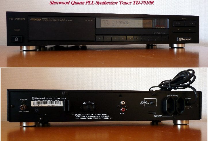 Sherwood Digitale Quartz PLL Synthesizer Tuner TD-7010R, Ophalen, Zo goed als nieuw, Analoog