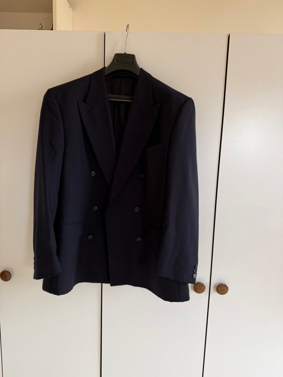 Bäumler blazer, donker blauw, double breasted, Ophalen of Verzenden, Zo goed als nieuw, Maat 52/54 (L), Blauw