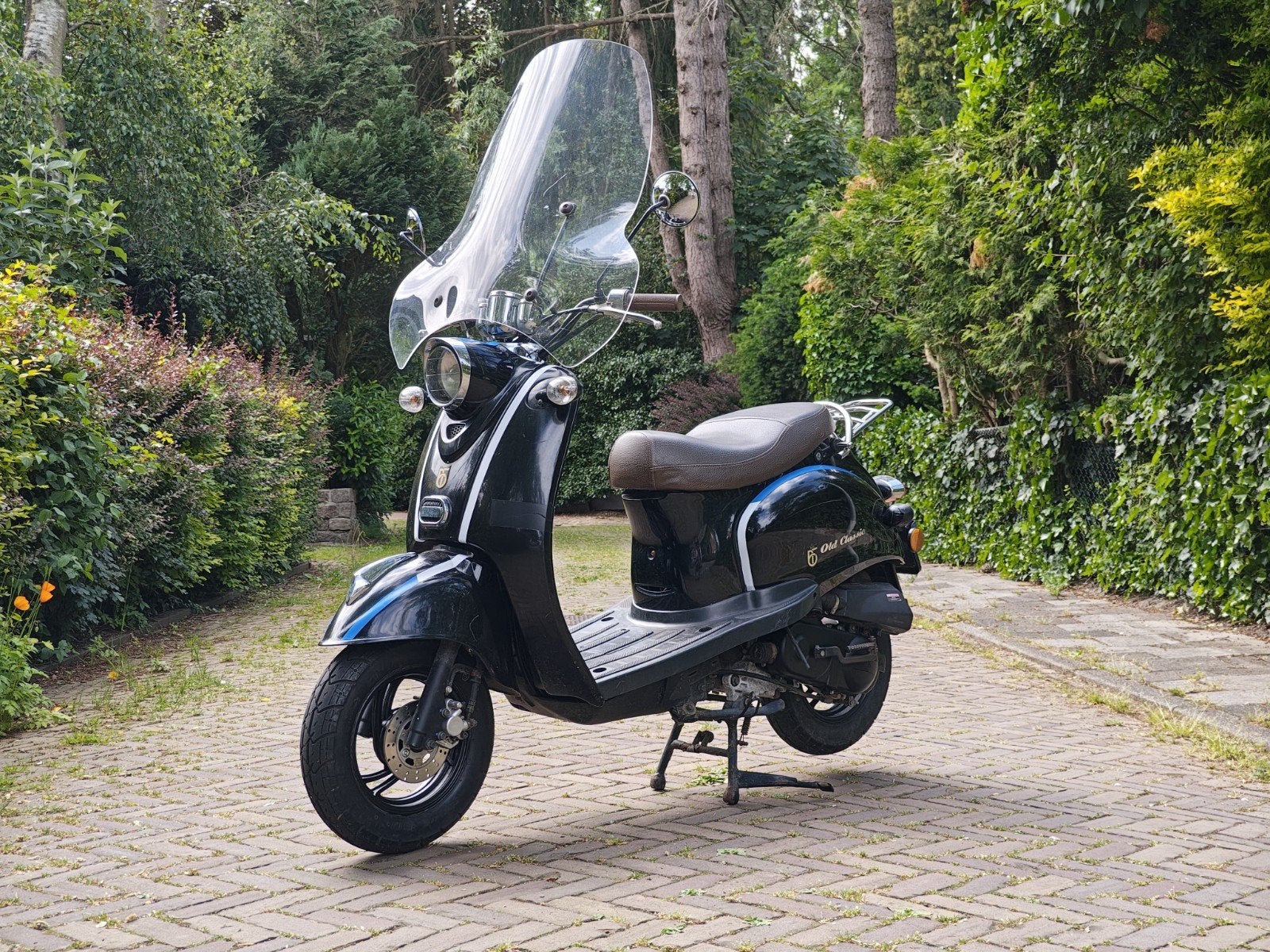 BTC Old Classic Scooter met Afstandsbediening Alarm, Fietsen en Brommers, Snorfietsen en Snorscooters, Overige merken, Gebruikt